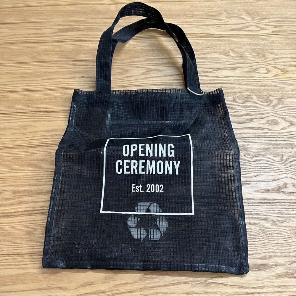 Opening Ceremony Black Mesh Tote